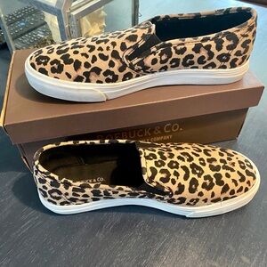 Roebuck & Co. Women's Leopard Slip-On Sneakers
